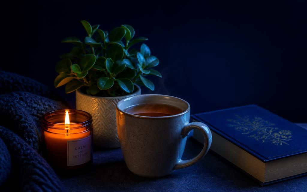 A quiet moment of self-care with a warm drink